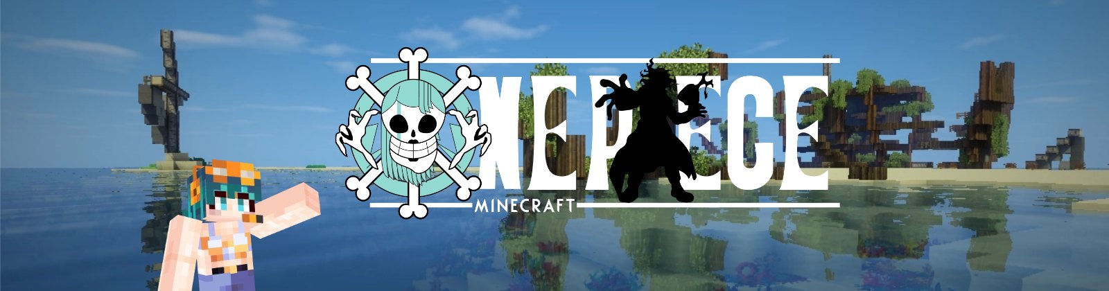 Bannière du serveur One Piece Minecraft (Minecraft)